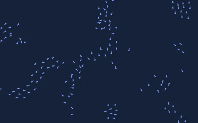 Screenshot of Flocking